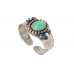Bangle Cuff Bracelet Sterling Silver 925 Turquoise Coral Lapis Lazuli Stone C461